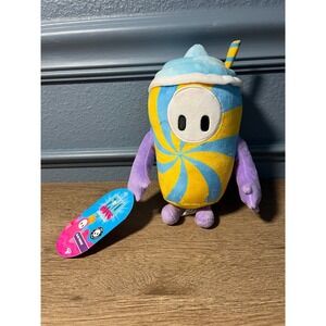 Fall Guys Game‎ Smoothie Plush Toy Blue Yellow Purple Stuffed Collectible